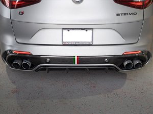 Alfa Romeo Stelvio Rear Diffuser - Carbon Fiber - Quadrifoglio Model